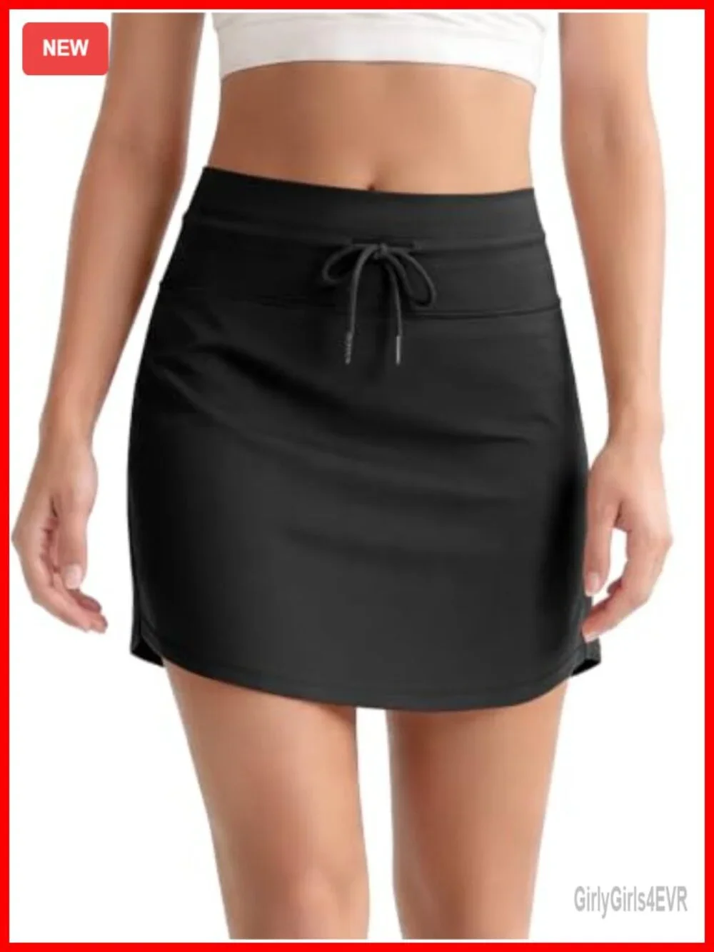 Women's Drawstring Tie Skort 17